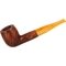 Courrieu Pfeifen Straight Grain Grand Deluxe Billiard Glatt frontal