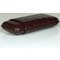 Martin Wess Premium Lederetui - Kroko brown 3er Kroko Corona klein (597) liegend