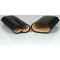 Martin Wess Premium Lederetui - Strauß (Austriche) Black 2er Robusto Strauß (590) offen