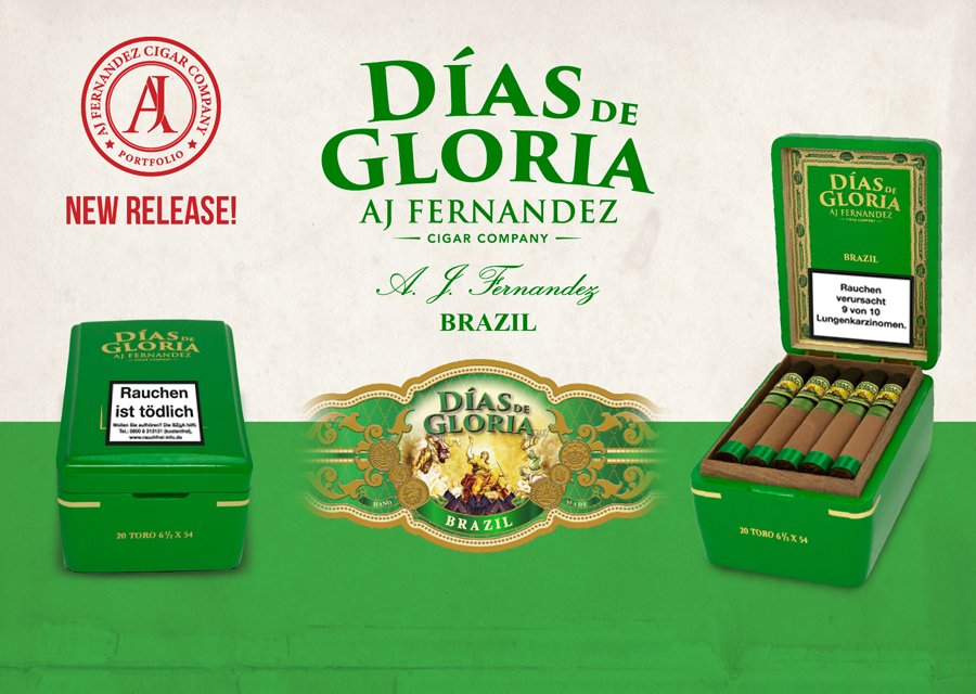 AJF Dias de Gloria Brasil Kiste geöffnet und geschlossen