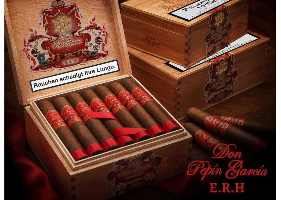 DON PEPIN Garcia E.R.H rote Bauchbinde offene Kiste