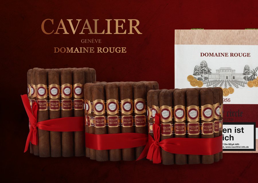 Cavalier Genève Domaine Rouge je 24 Zigarren zusammengebunden mit rotem Band