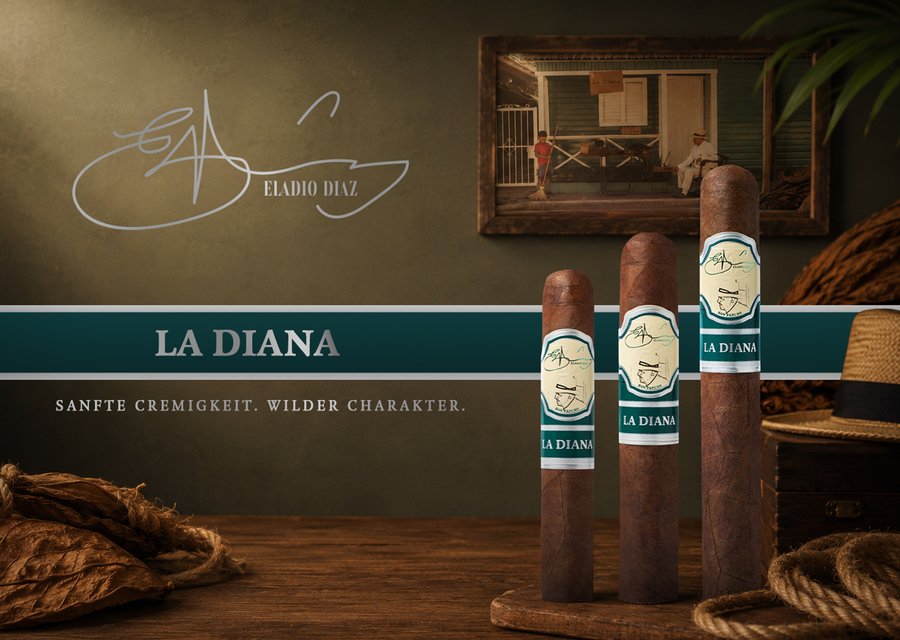 Eladio Diaz La Diana Corona Robusto Toro Zigarren