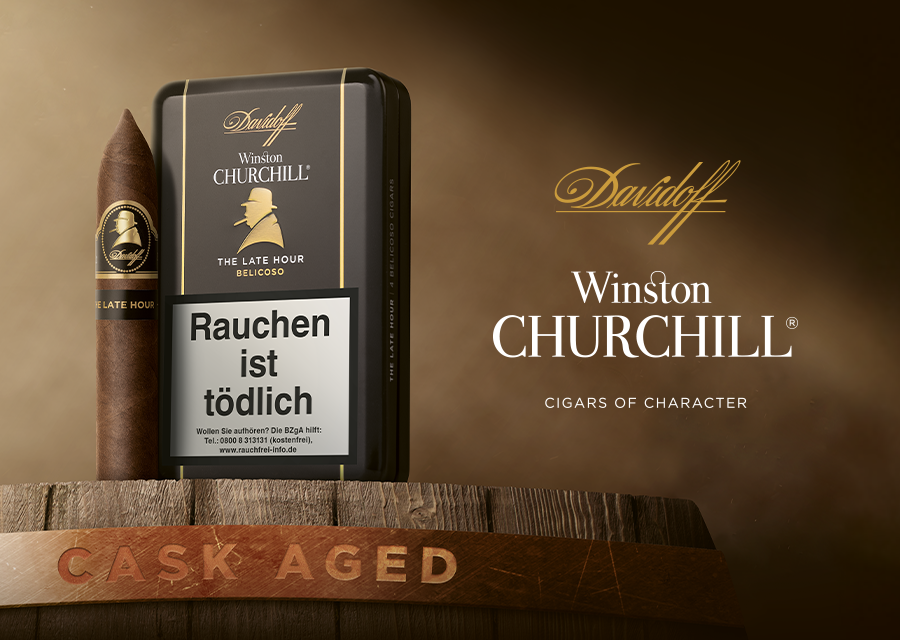 New Davidoff Winston Churchill The Late Hour Belicoso Cask Aged
