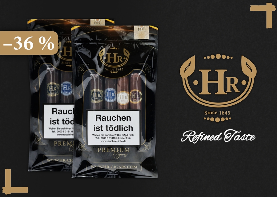 Probierset mit Toro-Zigarren der Marke Hirochi Robaina.