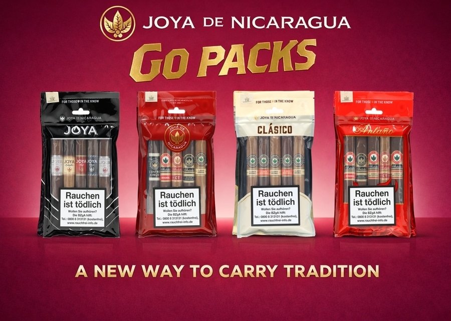 Joya de Nicaragua Go Packs Sampler mit jeweils 5 unterschiedlichen Zigarren
