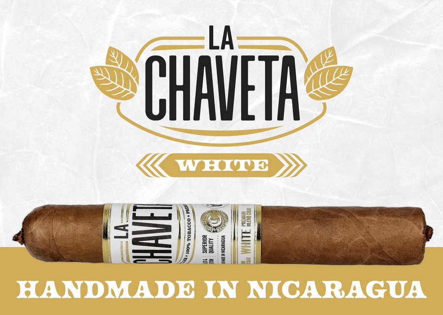 Neue La Chaveta White Zigarre im Toro-Format.