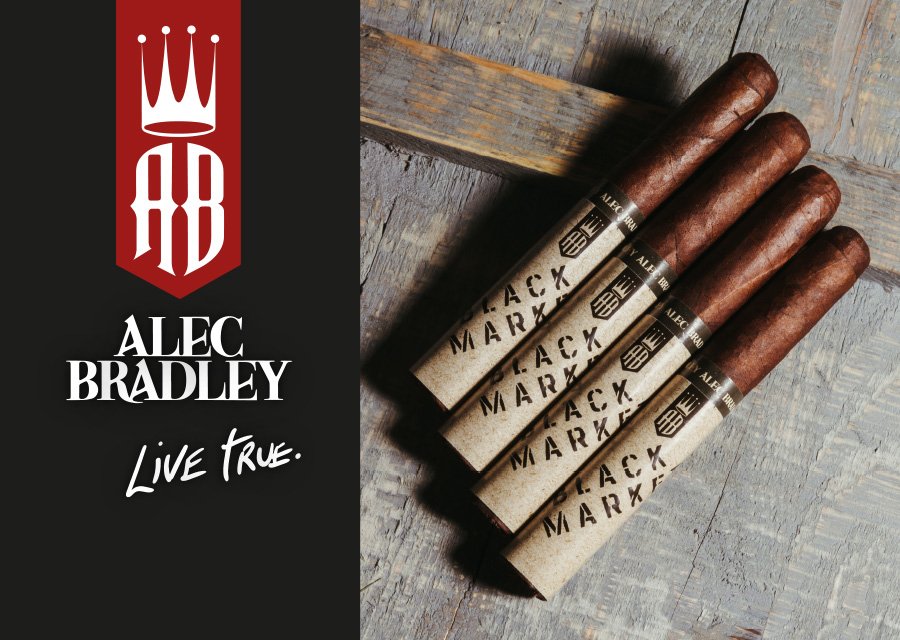 Alec Bradley Black Market Zigarren Toro auf Holzkiste