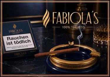 Kopp Fabiolas Mini und Seniorita Zigarillo 100% Tobacco Aschenbecher