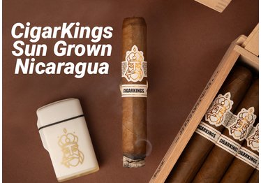 Cigarkings Sungrown brennende Zigarre