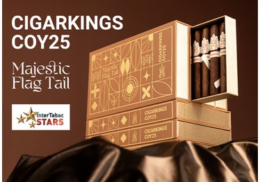 Cigarkings COY 25 Majestic Flag Tail offene Kiste InterTabac Stars