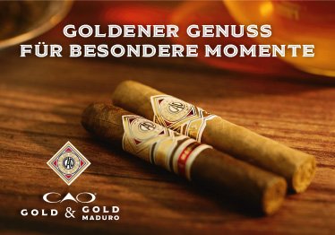 CAO Gold und Gold Maduro Robusto Zigarren