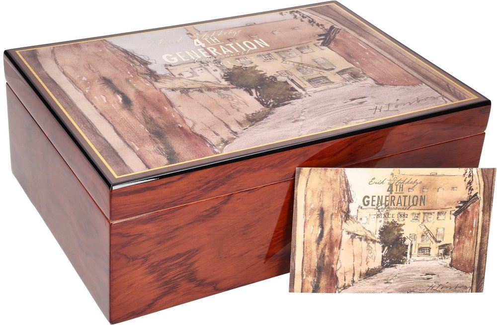 Exklusiver Stokkebye Humidor mit Founder's Blend Stokkebye 4th Generation Tabak Humidor Limited Edition