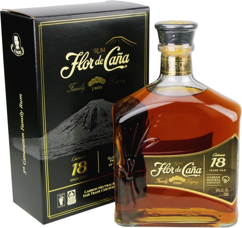 Flor de Caña Rum Centario Gold 18 Jahre Legacy Edition
