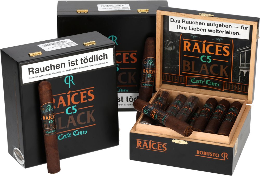 Raices C5 Black Zigarren – bold flavor with Nicaraguan influence